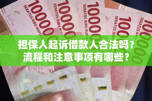 北京担保人起诉借款人合法吗？流程和注意事项有哪些？