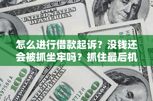 北京怎么进行借款起诉？没钱还会被抓坐牢吗？抓住最后机会！