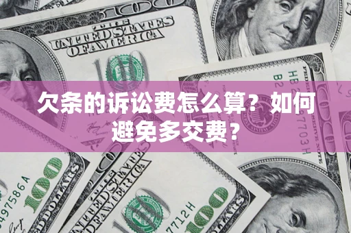 北京欠条的诉讼费怎么算？如何避免多交费？