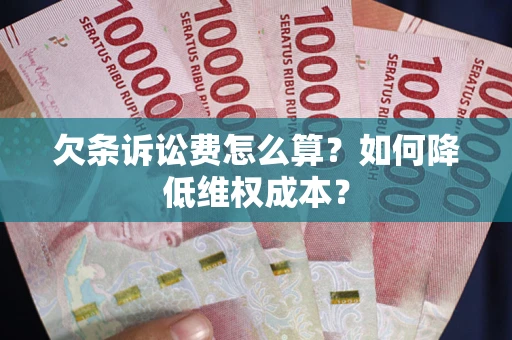北京欠条诉讼费怎么算？如何降低维权成本？