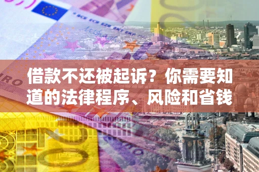 北京借款不还被起诉？你需要知道的法律程序、风险和省钱技巧